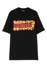 Dsquared2 Kids logo-print cotton T-shirt - Schwarz