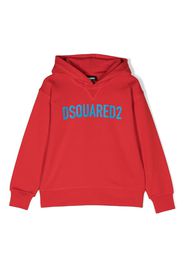 Dsquared2 Kids logo-print cotton hoodie - Rot
