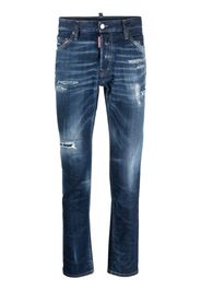 Dsquared2 distressed slim-fit denim jeans - Blau