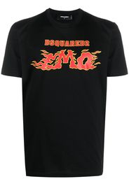 Dsquared2 T-Shirt mit grafischem Print - Schwarz