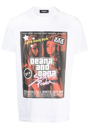 Dsquared2 T-Shirt mit grafischem Print - Weiß