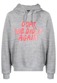 Dsquared2 Hoodie mit Slogan-Print - Grau