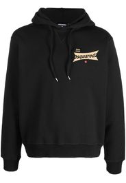 Dsquared2 Hoodie mit Logo-Print - Schwarz