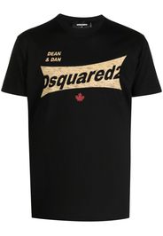 Dsquared2 T-Shirt mit Logo-Print - Schwarz