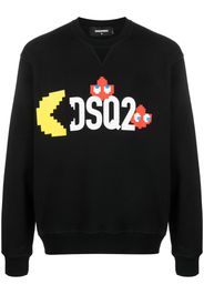 Dsquared2 Sweatshirt mit Logo-Print - Schwarz