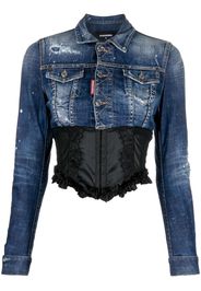 Dsquared2 Jeansjacke mit langen Ärmeln - Blau