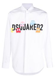 Dsquared2 Hemd mit Logo-Print - Weiß