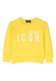 Dsquared2 Kids logo-print cotton sweatshirt - Gelb