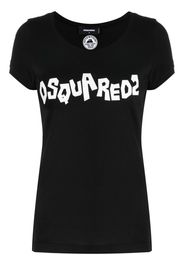 Dsquared2 logo-print slim-fit T-shirt - Schwarz