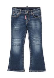 Dsquared2 Kids ripped-detail flared jeans - Blau