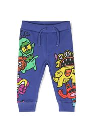 Dsquared2 Kids Jogginghose mit grafischem Print - Violett