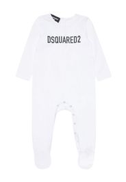 Dsquared2 Kids logo-print crew-neck babygrow - Weiß