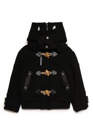 Dsquared2 Kids Montgomery wool-blend coat - Schwarz