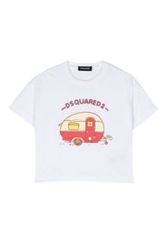 Dsquared2 Kids T-Shirt mit grafischem Print - Weiß