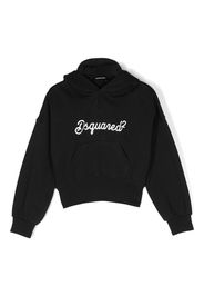 Dsquared2 Kids Hoodie mit Logo-Print - Schwarz