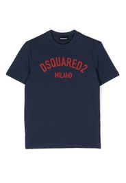 Dsquared2 Kids T-Shirt mit Logo-Print - Blau