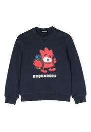 Dsquared2 Kids Sweatshirt mit grafischem Print - Blau