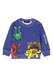 Dsquared2 Kids Sweatshirt mit grafischem Print - Blau