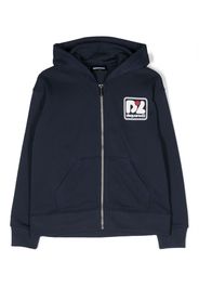 Dsquared2 Kids Hoodie mit Logo-Patch - Blau