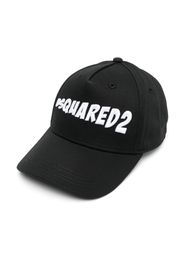 Dsquared2 Kids Baseballkappe mit Logo-Patch - Schwarz