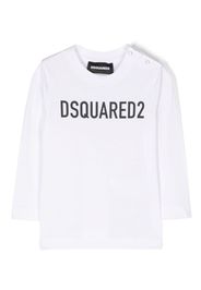 Dsquared2 Kids Langarmshirt mit Logo-Print - Weiß