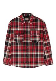 Dsquared2 Kids Hemd mit Karomuster - Rot