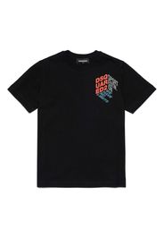 Dsquared2 Kids logo-print cotton T-shirt - Schwarz