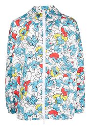 Dsquared2 Smurf-print hooded jacket - Weiß