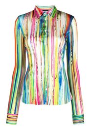 Dsquared2 striped long-sleeve shirt - Gelb