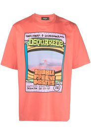 Dsquared2 T-Shirt mit grafischem Print - Rot