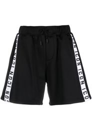 Dsquared2 Icon-stripe drawstring shorts - Schwarz
