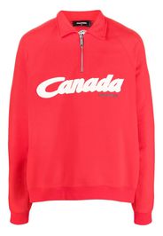 Dsquared2 Sweatshirt mit Logo-Print - Rot