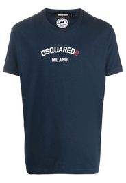 Dsquared2 T-Shirt mit Logo-Print - Blau