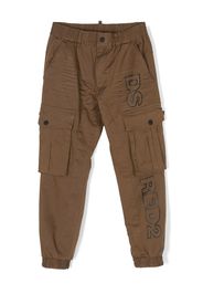 Dsquared2 Kids logo-print cargo trousers - Braun