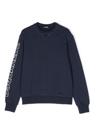 Dsquared2 Kids logo-print cotton sweatshirt - Blau