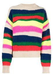 Dsquared2 horizontal-stripe chunky-knit jumper - Blau
