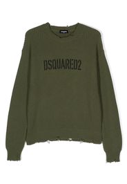 Dsquared2 Kids logo-print knitted top - Grün