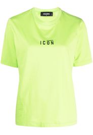 Dsquared2 Cropped-T-Shirt mit Logo - Grün