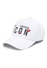 Dsquared2 Icon Heart Pixel Baseballkappe - Weiß