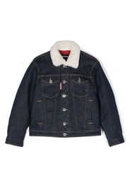 Dsquared2 Kids logo-print denim jacket - Blau