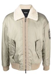 Dsquared2 logo-print bomber jacket - Grün