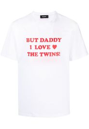 Dsquared2 slogan-print cotton T-shirt - Weiß