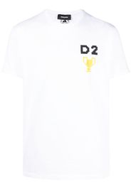 Dsquared2 T-Shirt mit Pixel-Print - Weiß