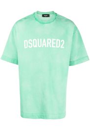 Dsquared2 drop-shoulder cotton T-shirt - Grün