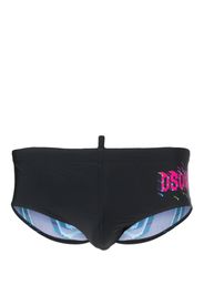 Dsquared2 Icon-print swim trunks - Schwarz