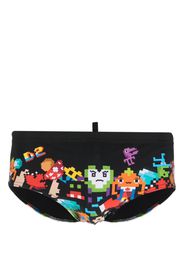 Dsquared2 x Pac-Man logo-print briefs - Schwarz