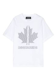 Dsquared2 Kids embossed-logo cotton T-shirt - Weiß