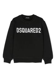 Dsquared2 Kids logo-print cotton sweatshirt - Schwarz
