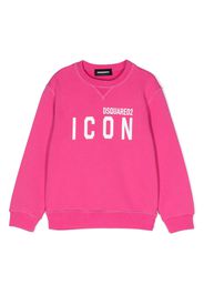 Dsquared2 Kids long-sleeve cotton jumper - Rosa