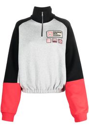 Dsquared2 logo-patch panelled jumper - Grau